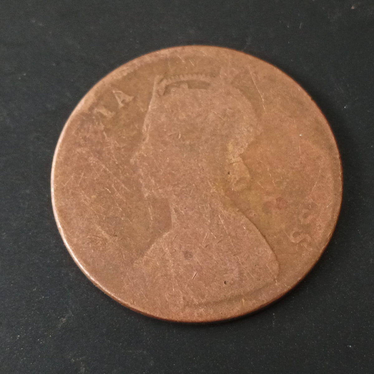1/4 Anna 1890 Victoria - British India (Ref: AUC2059)