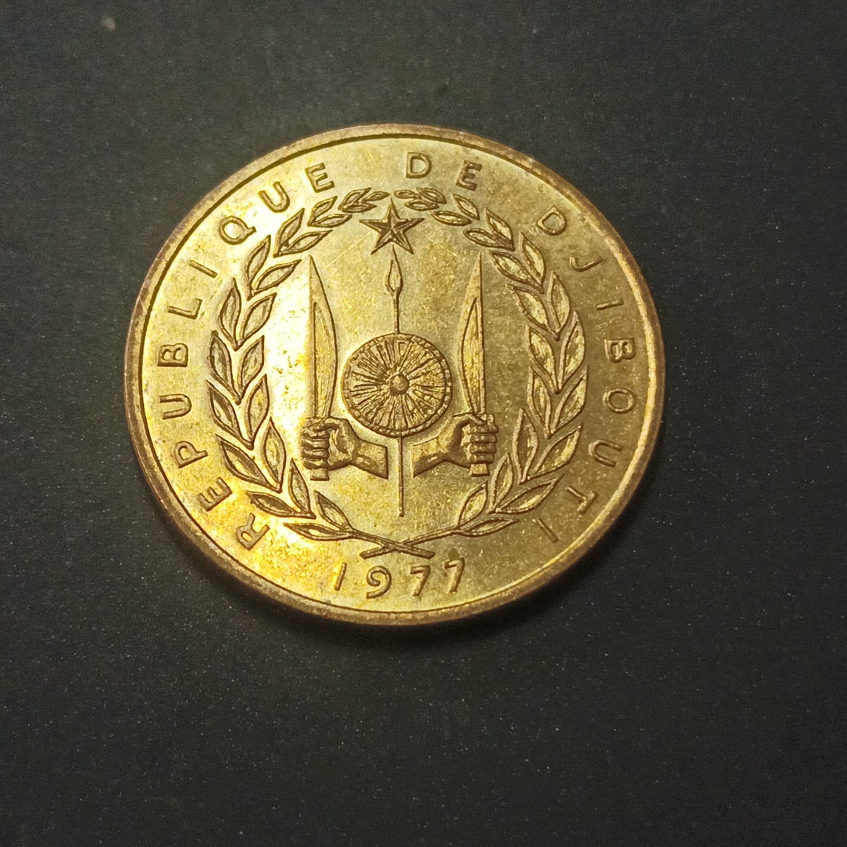 10 Francs 1977 AUNC - Djibouti