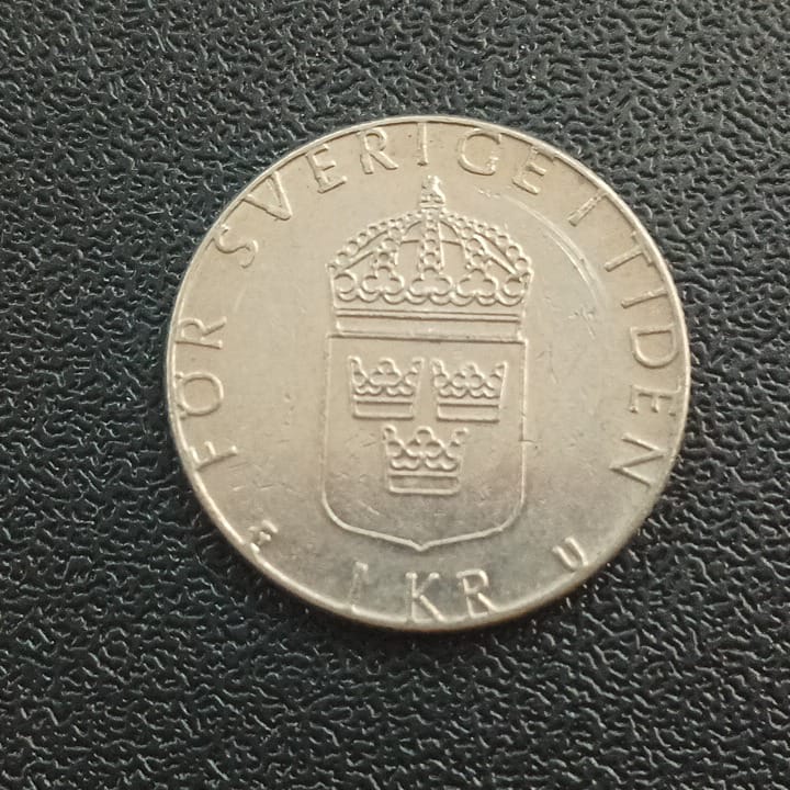 1 Krona - Carl XVI Gustaf (1976-2000) - Sweden