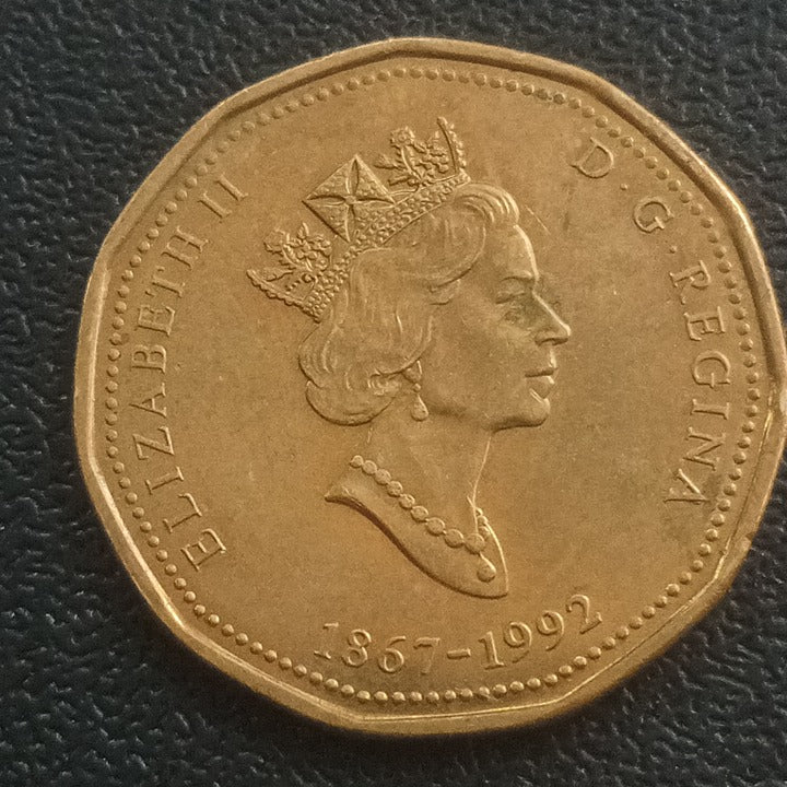 1 Dollar 1992 (125th Anniversary of Canadian Confederation) - Canada Circulating Commemorative coin