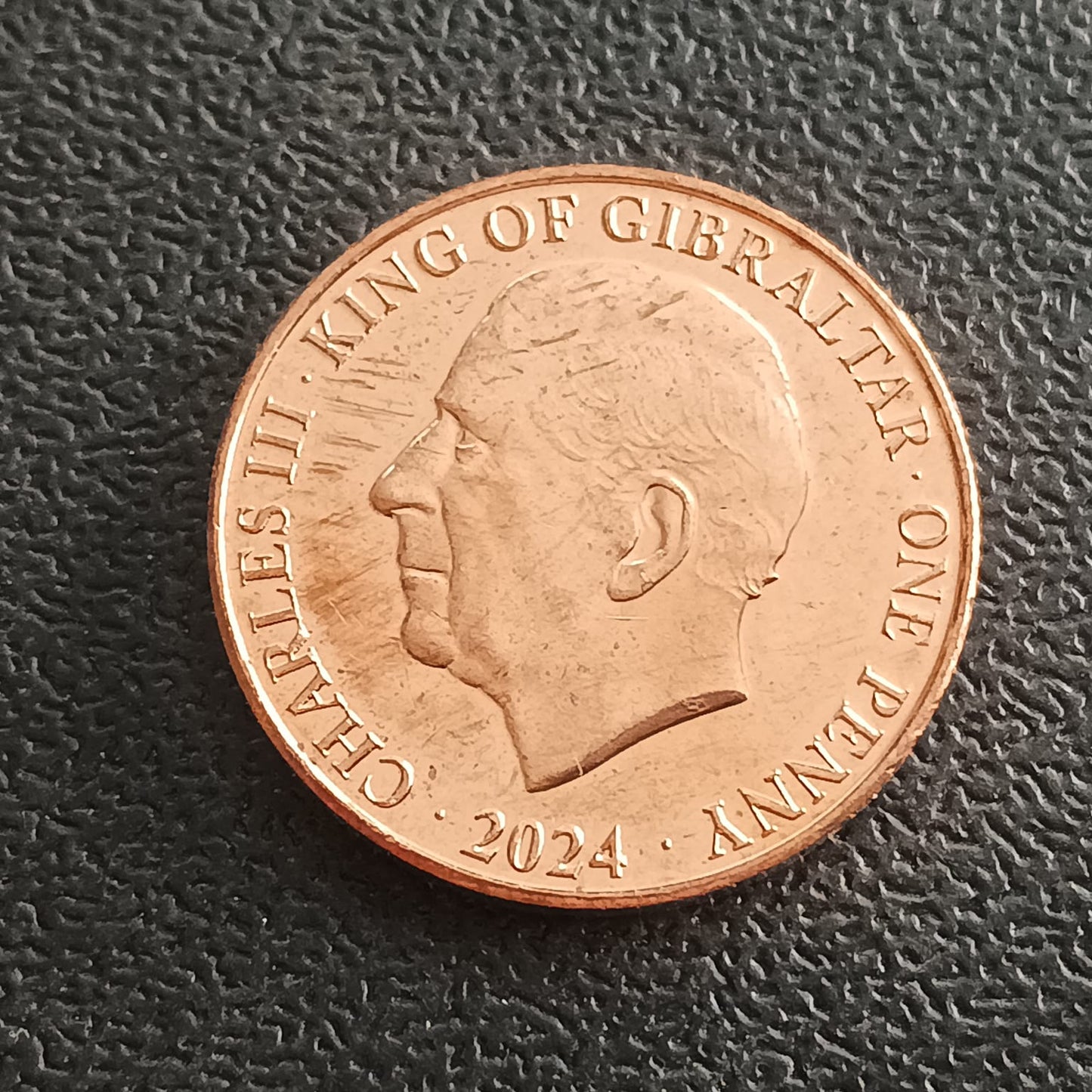 1 Penny - Charles III Coronation 2024 AUNC - Gibraltar