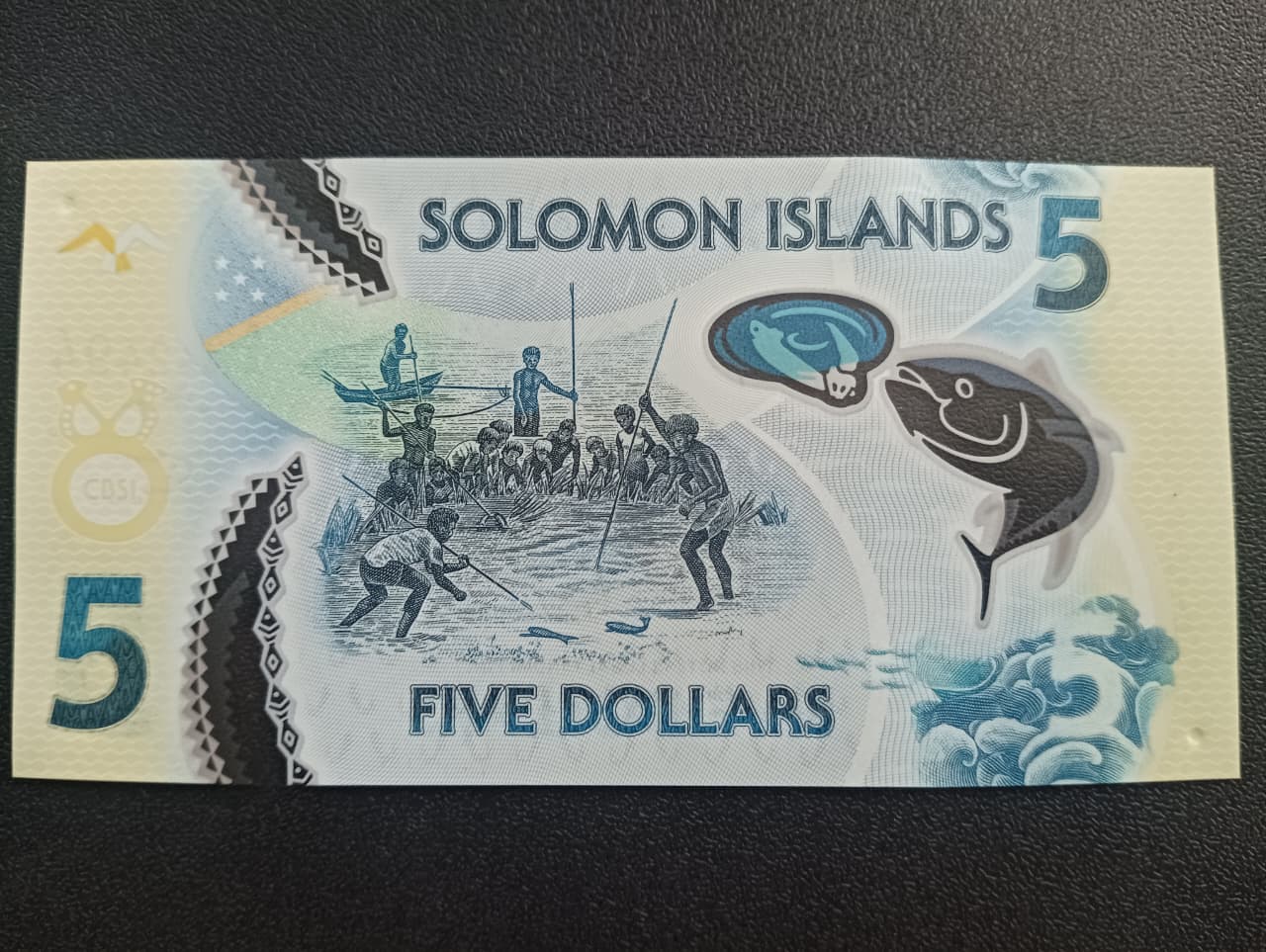 5 Dollars (2019-2022) UNC Polymer Note : Solomon Islands