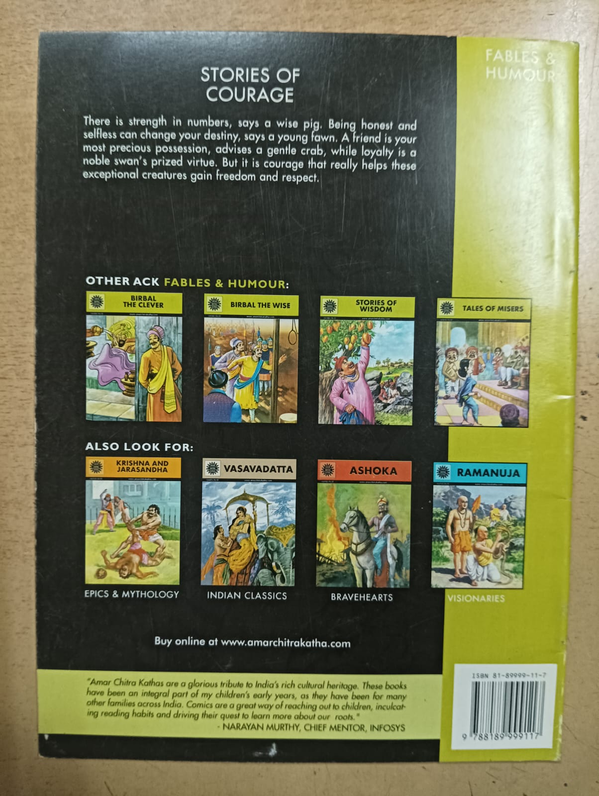Amar Chitra Katha - Jataka Tales: Story of Courage (Used Very Good Condition)