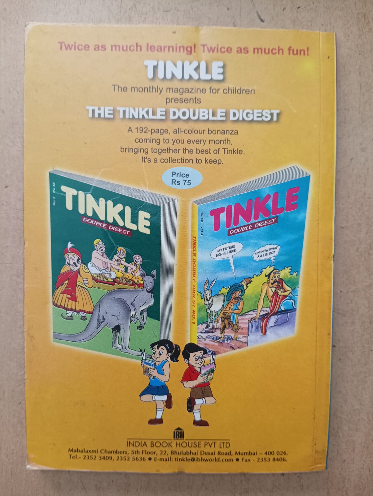Tinkle Digest Vol. 4 No 4 ( Preowned good Condition)