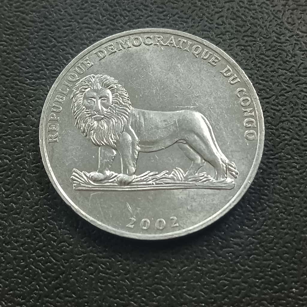50 Centimes 2002 AUNC (Gorilla) - Congo