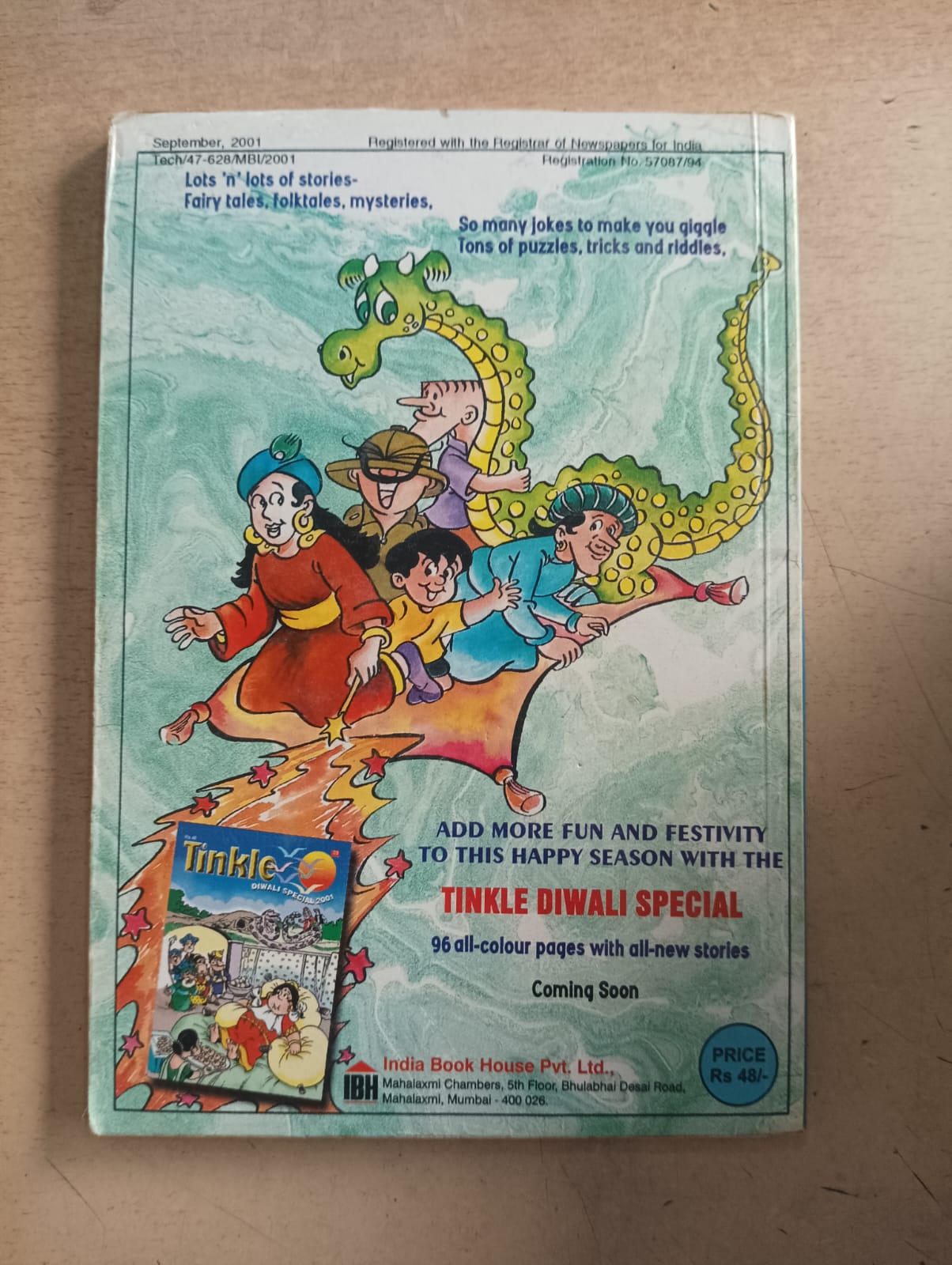 Tinkle Digest Vol 6 No 9 (Pre-owned Good Condition)
