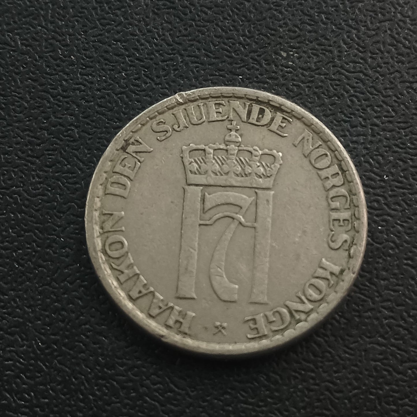 1 Krone 1956 - Haakon VII - Norway