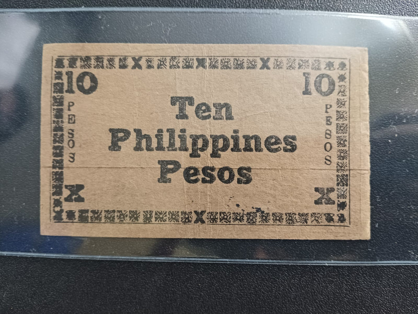 10 Pesos 1944 (TREASURY EMERGENCY CURRENCY CERTIFICATE) - Philippines Province of Negros Oriental (Island of Negros)) - (Ref : 121204)