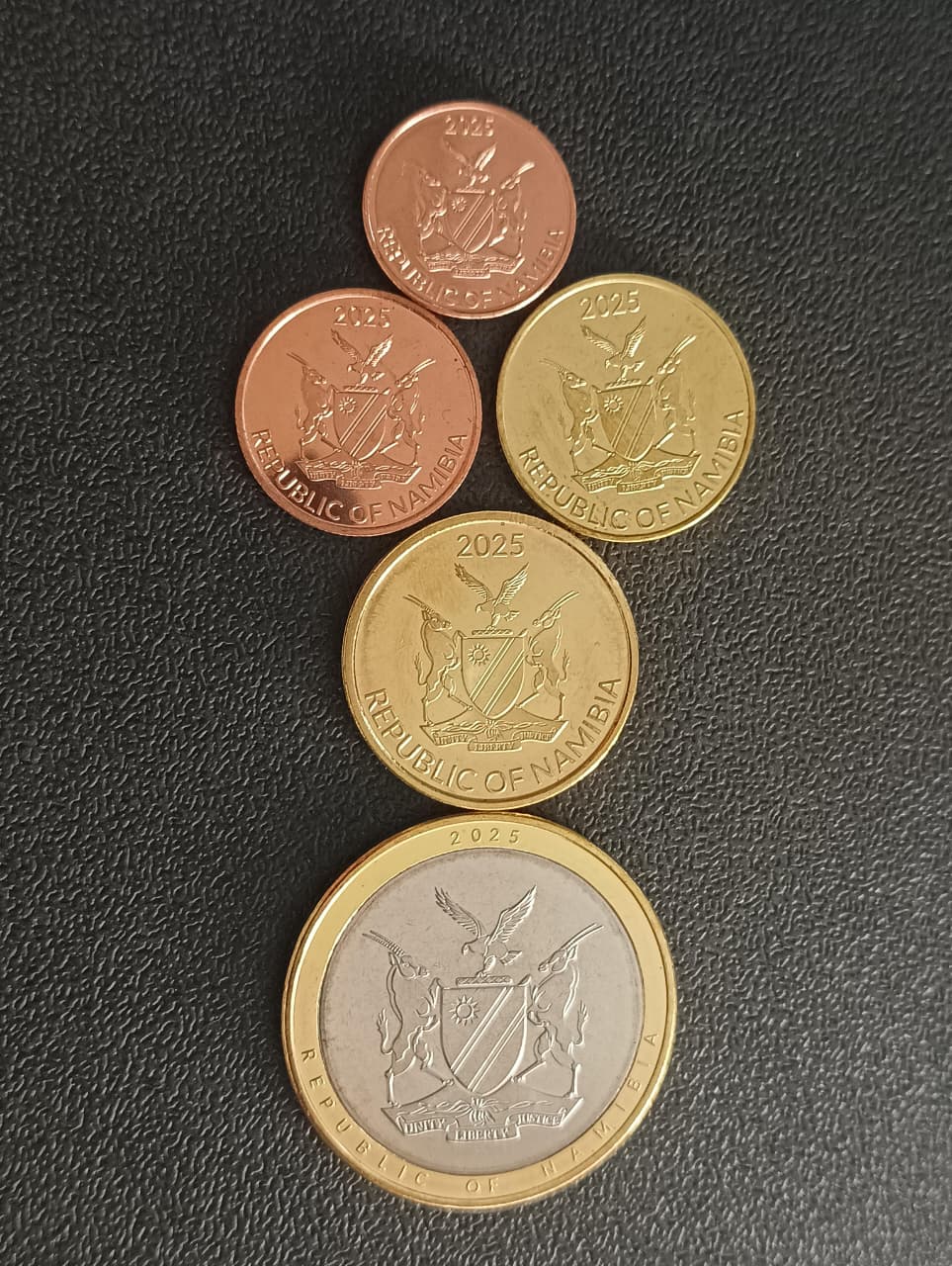Set of 5 UNC Coins - Namibia 2025