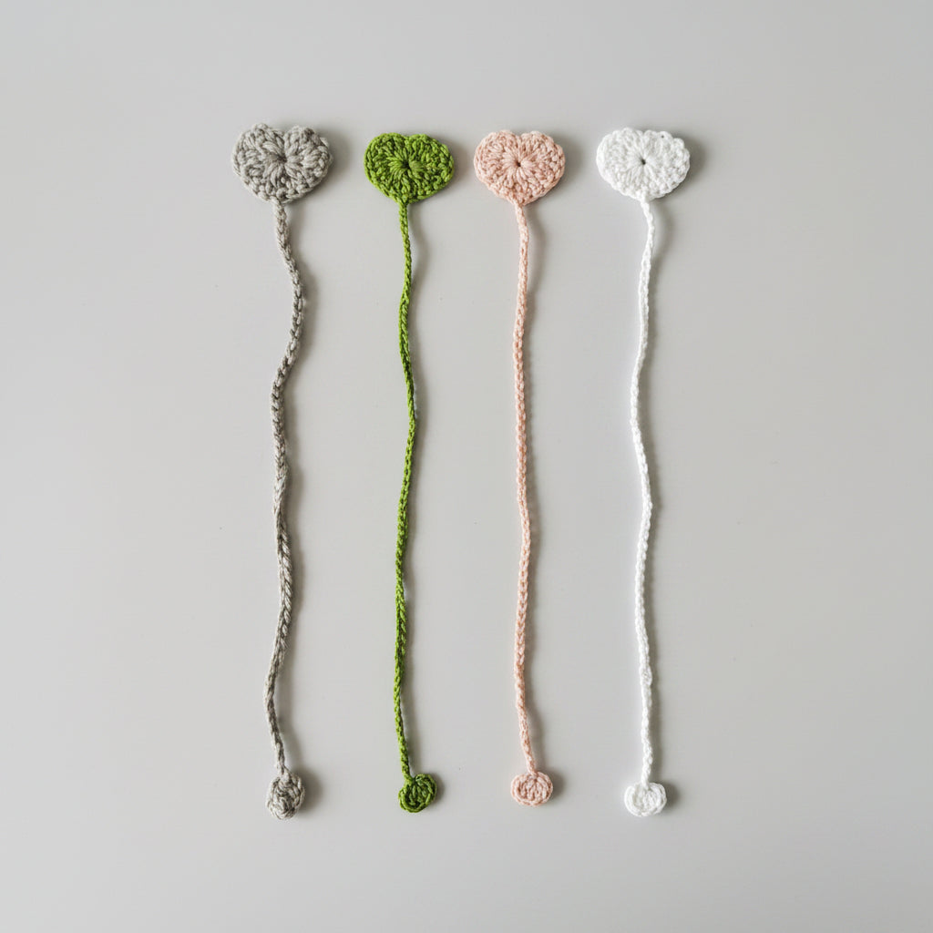 Set of 4 Hand Knit Book Mark