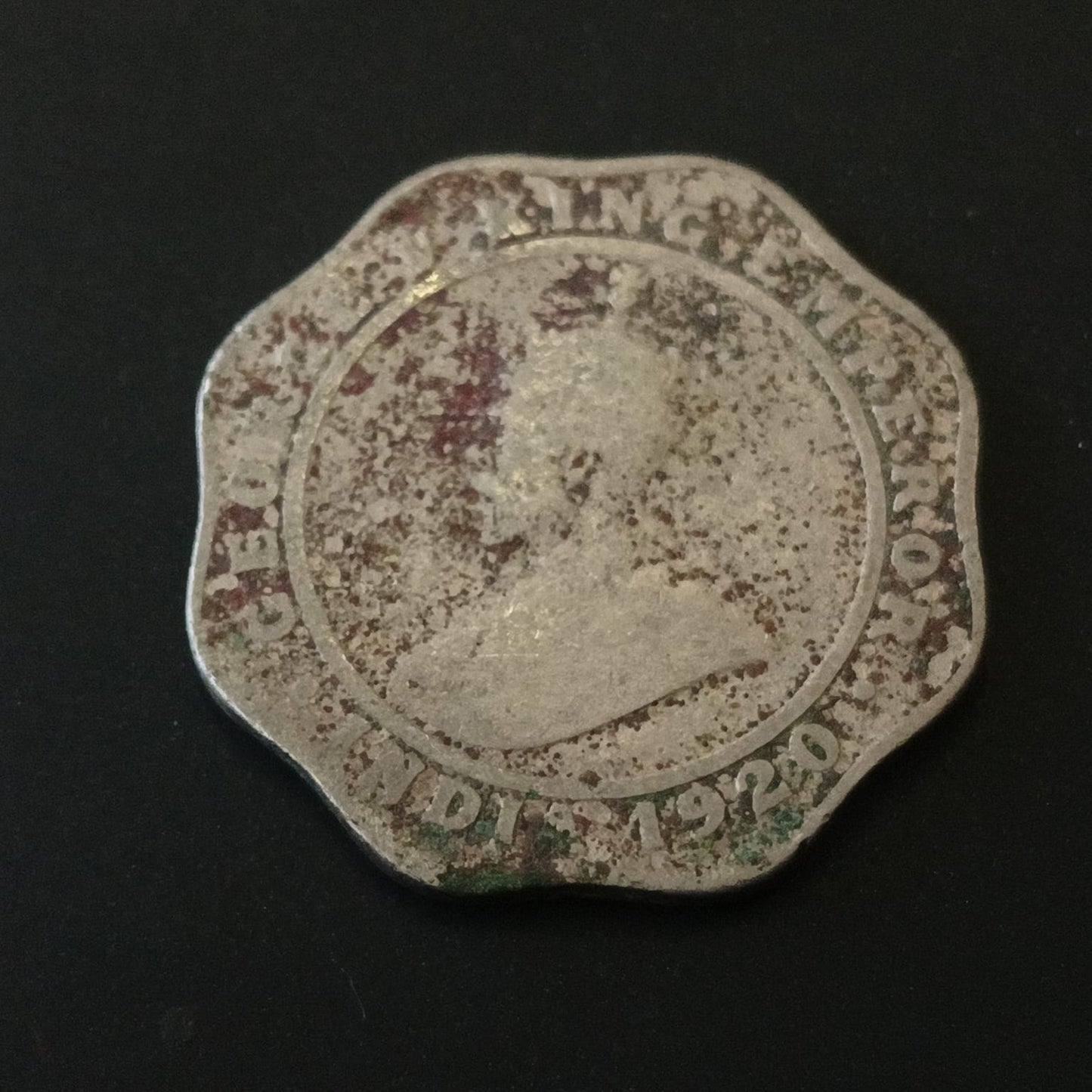 4 Anna 1920 Calcutta Scarce (Ref : 040601)