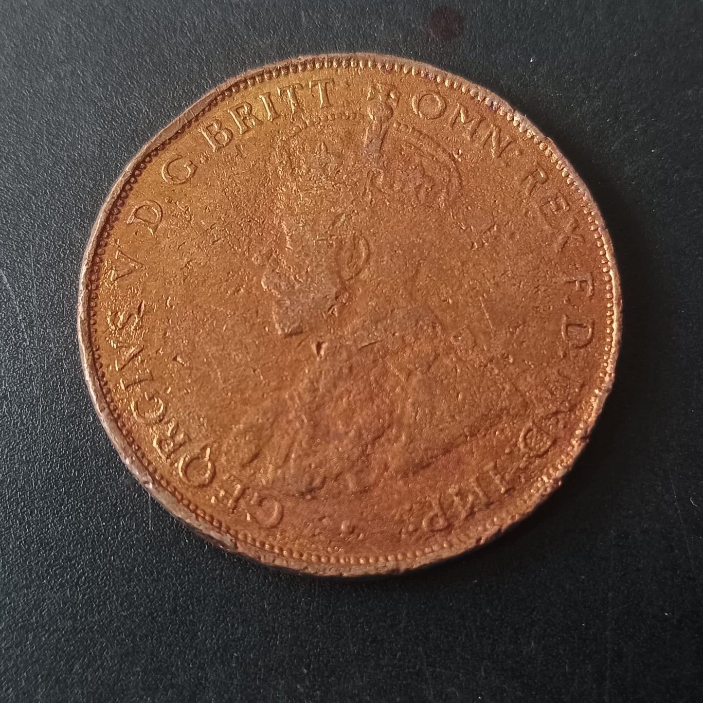 1 Penny 1934 George VI - Australia (Ref: AUC1624)