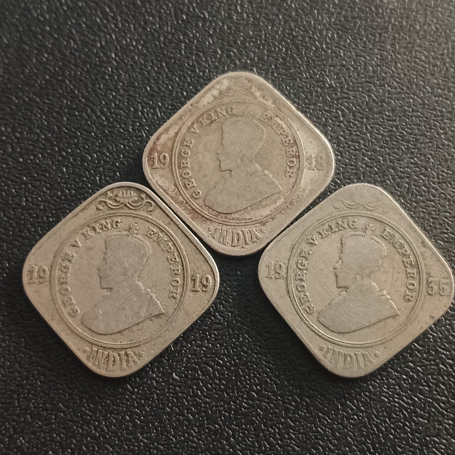 Lot of 3 Coins -2 Anna George 5 (Ref : AUC0799)