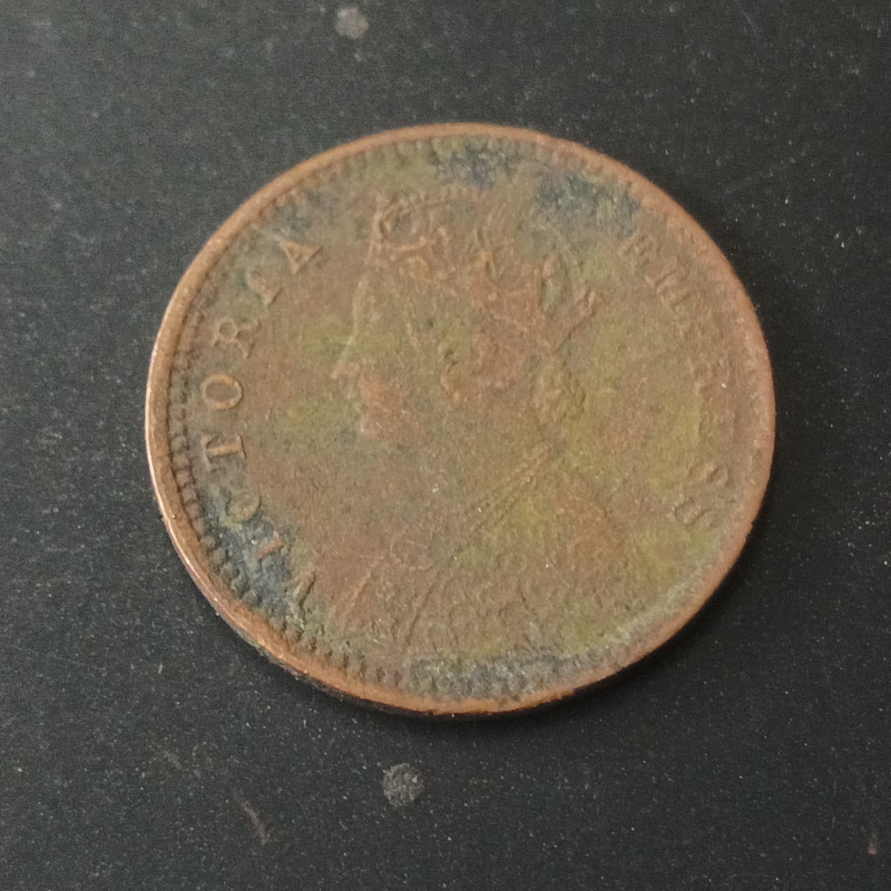 1/12 Anna 1890 Victoria Scarce (Ref : AUC1370)