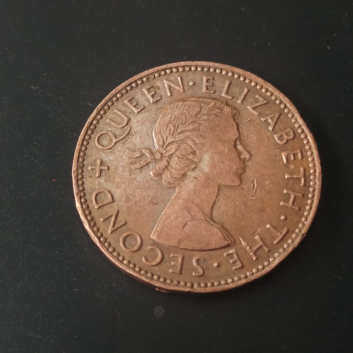 1/2 Penny 1960 New Zealand - (Ref : AUC1418)