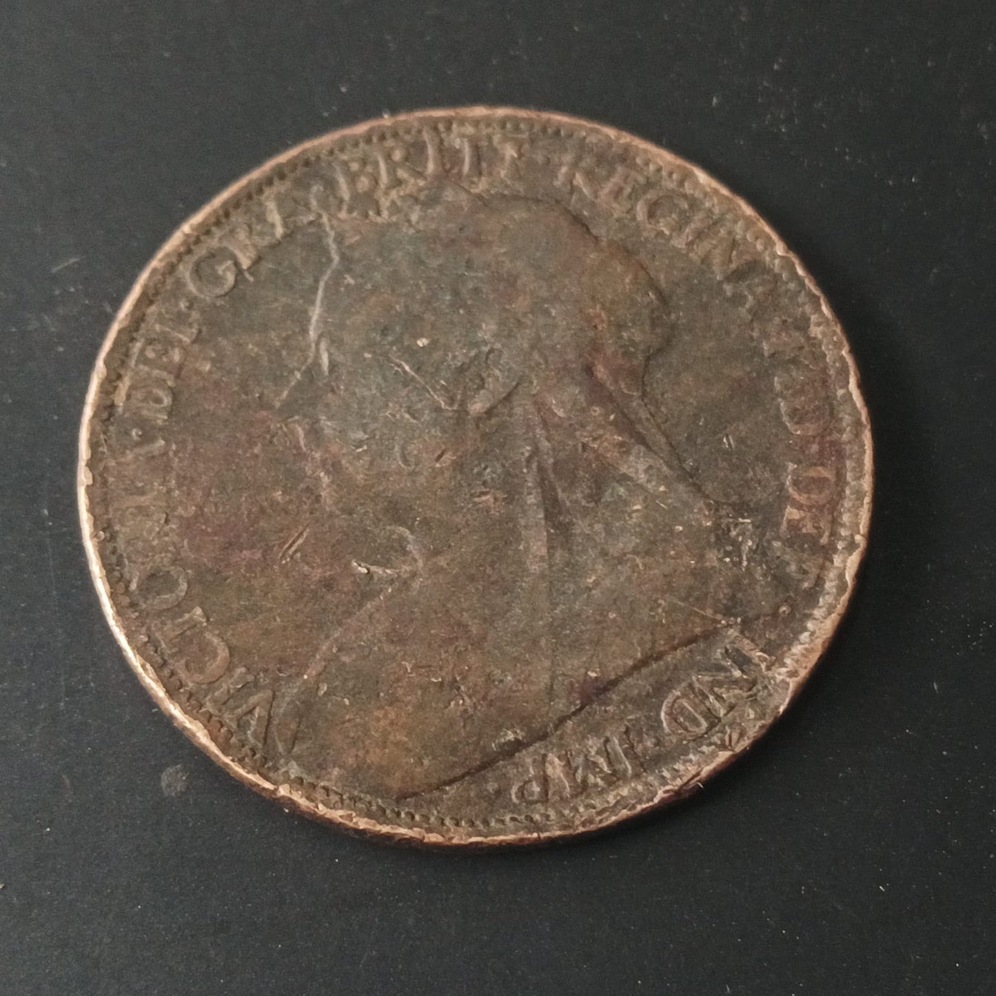 1 Penny 1900 Victoria - United Kingdom ( Ref : AUC1415)