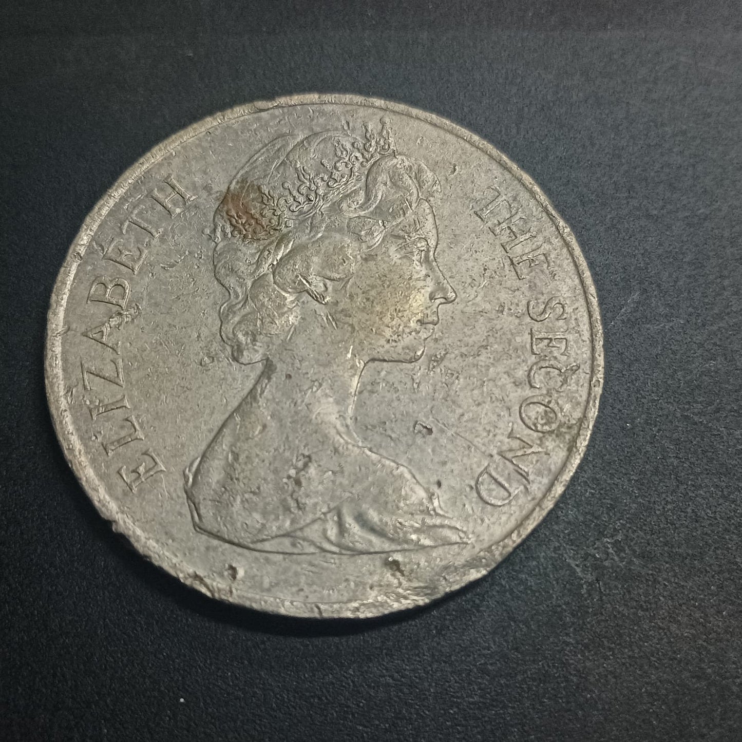 1 Crown 1970 - Elizabeth II (Manx Cat) - Isle of Man (Ref: AUC1645)