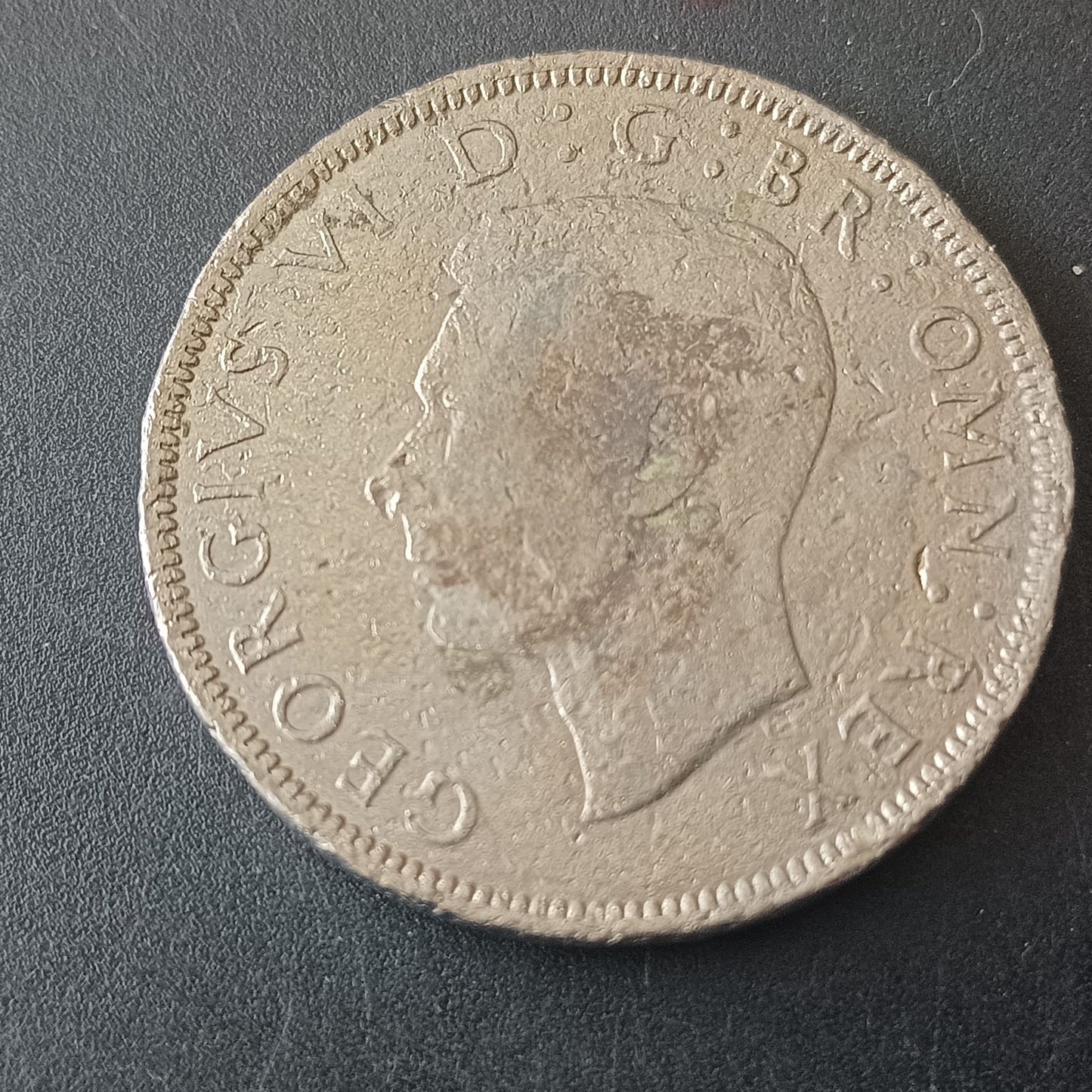 1/2 Crown 1947 George VI - United Kingdom (Ref: AUC1717)
