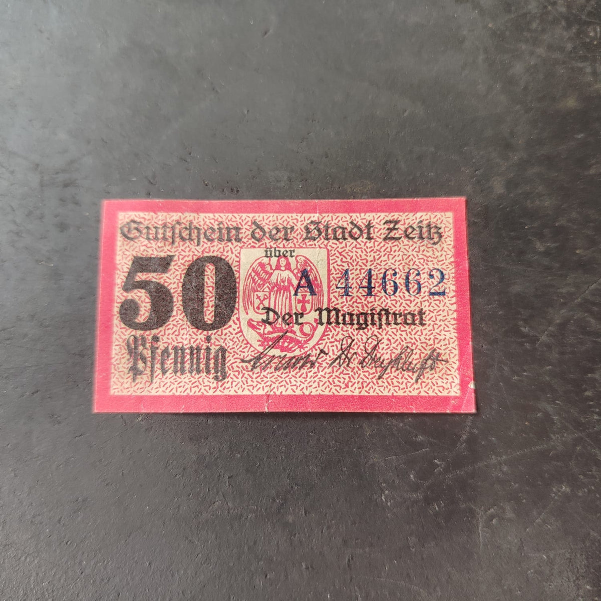 50 Pfennigs 1920 - City of Zeitz (Prussian province of Saxony) - German Notgeld (Ref : AUC1970)