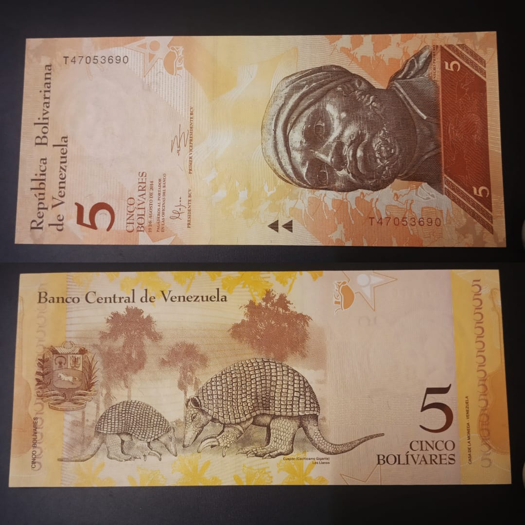 5 Bolivars UNC - Venezuela