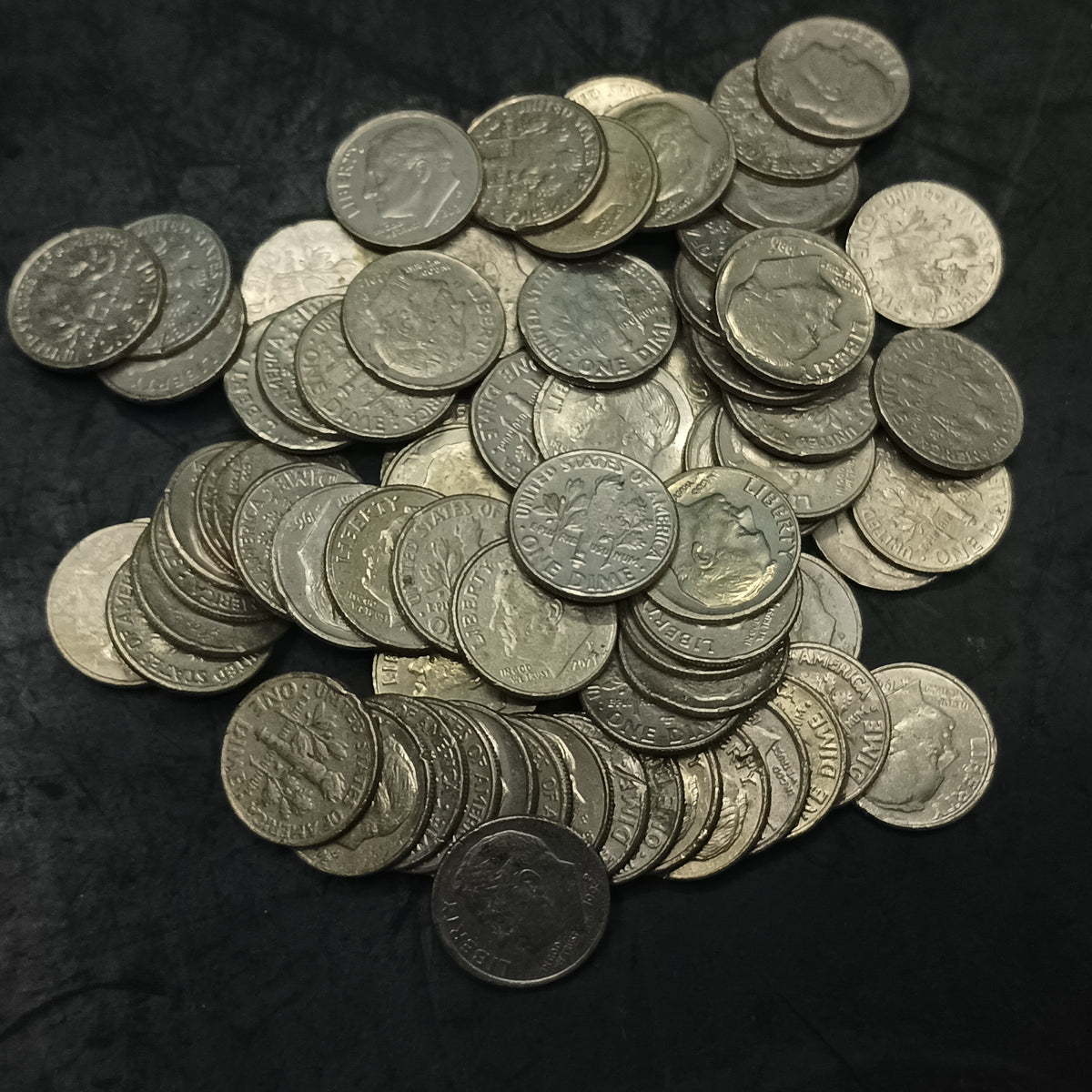Lot of 75 Coins - 1 Dime U.S.A. -Mixed Years (Ref: AUC2041)