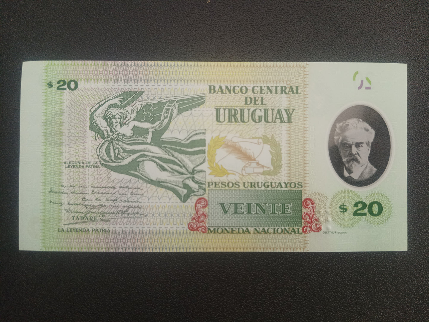 20 Pesos Uruguayos 2020 UNC (Polymer Note) -
