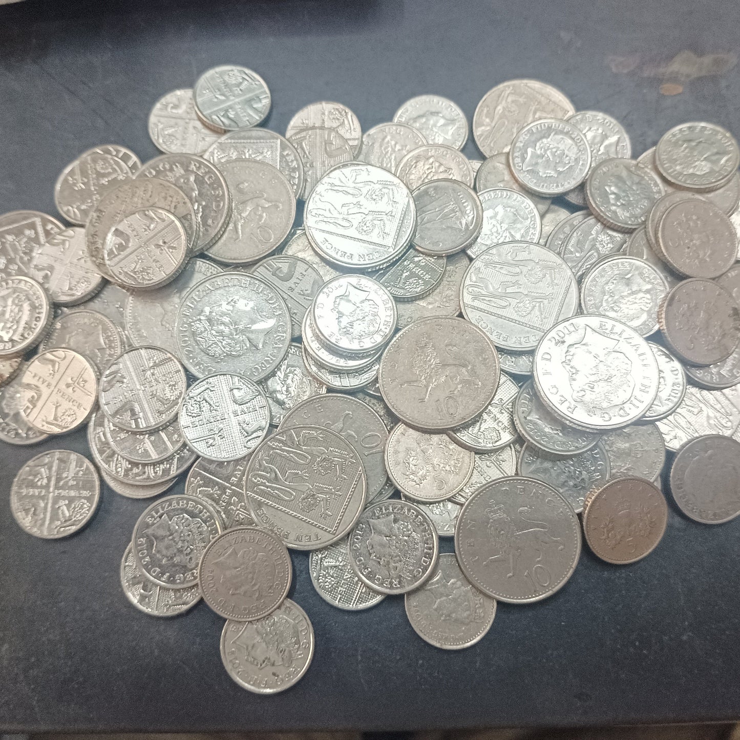 Lot of 121 Coins - 5 Pence & 10 Pence MIx Years - United Kingdom (Ref : AUC1225)