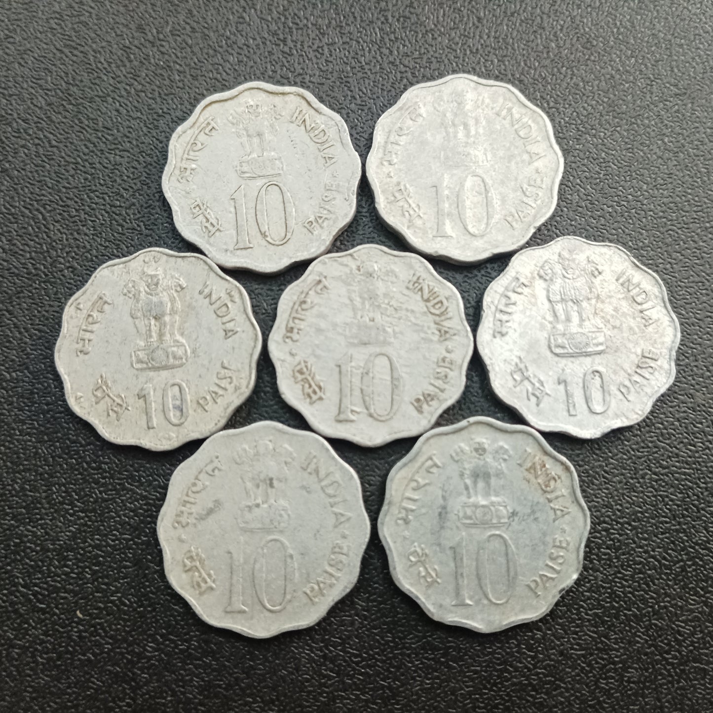 Set of 7 Different 10 Paise Commemorative Coins (VF Conditions)