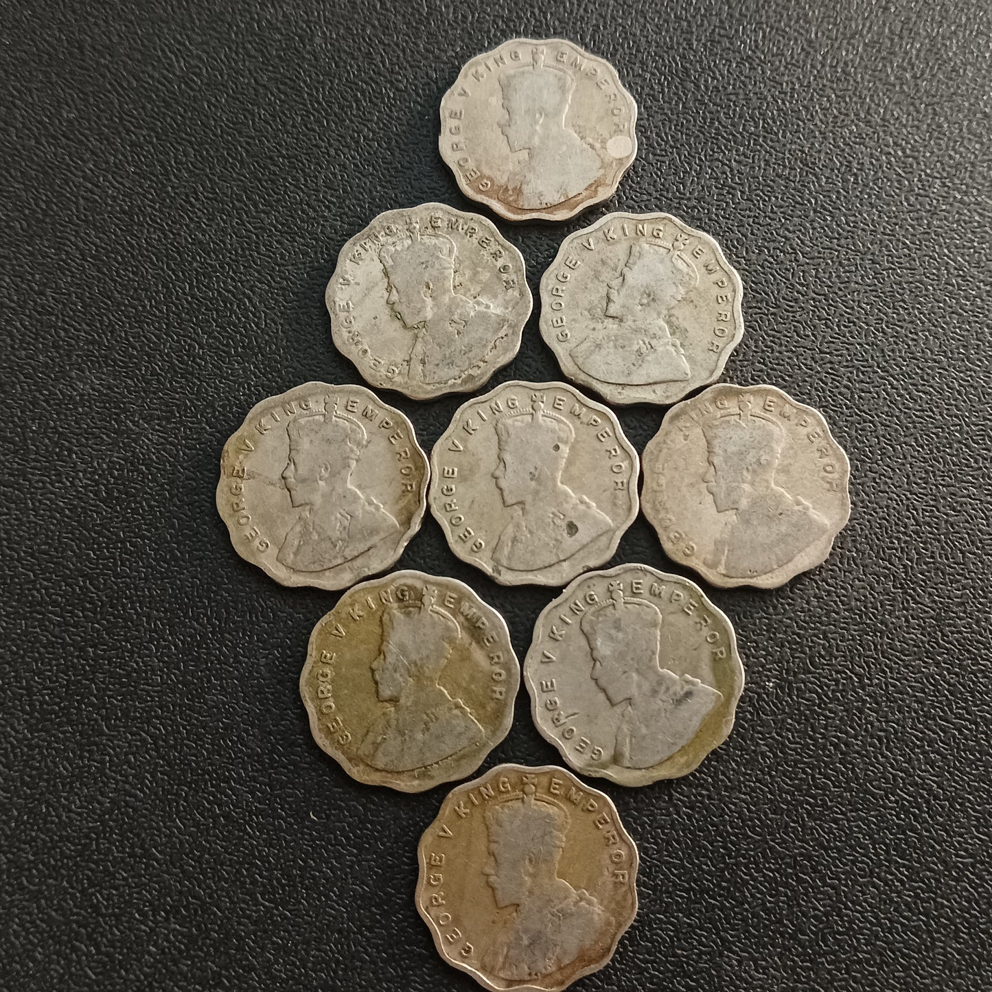 Lot of 6 Coins - 1 Anna George V Scarce (Ref : AUC0936)