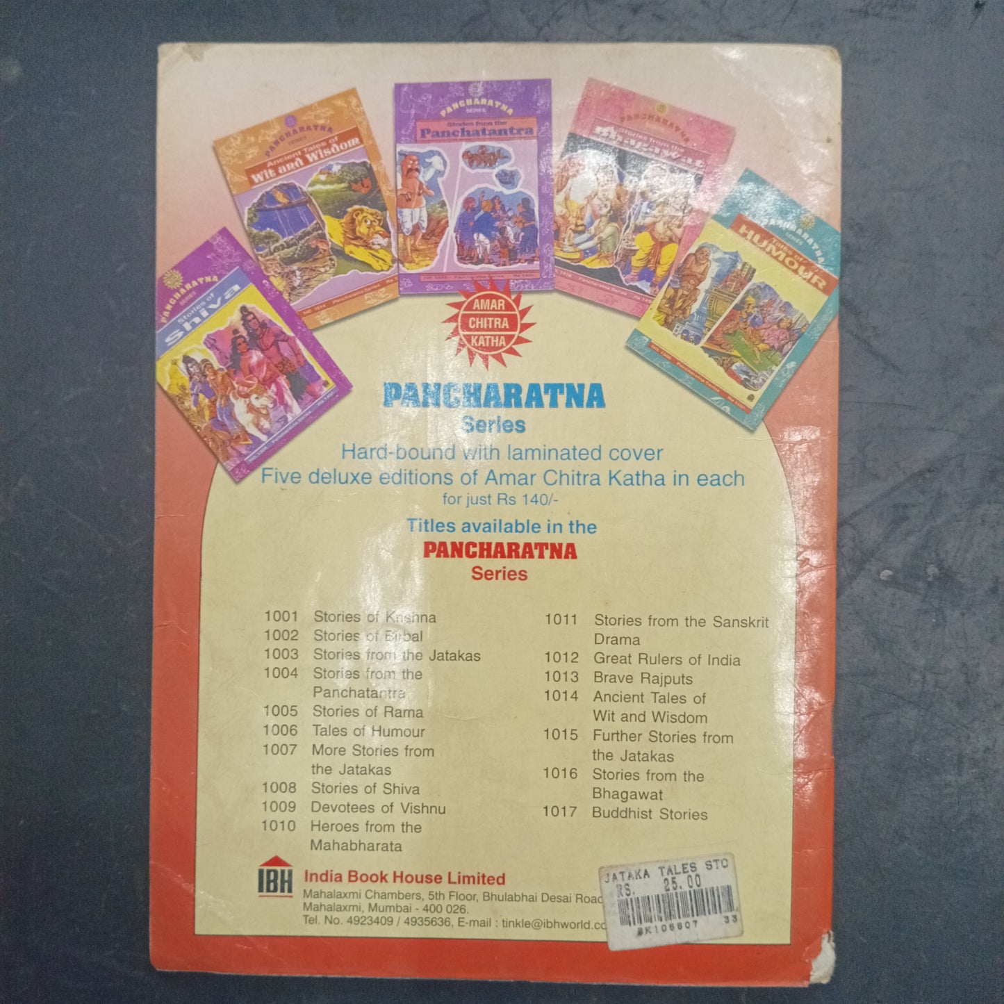 Amar Chitra Katha : Jataka Tales : Stories of Courage (Pre owned - Good Condition)