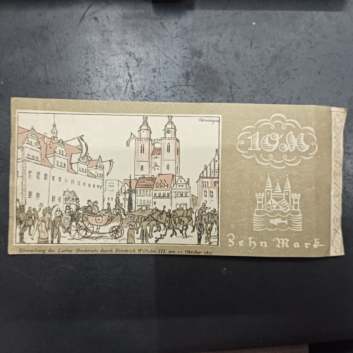 10 Mark 1922 - City of Wittenberg (Prussian province of Saxony) - German Notgeld (Ref: AUC1920)