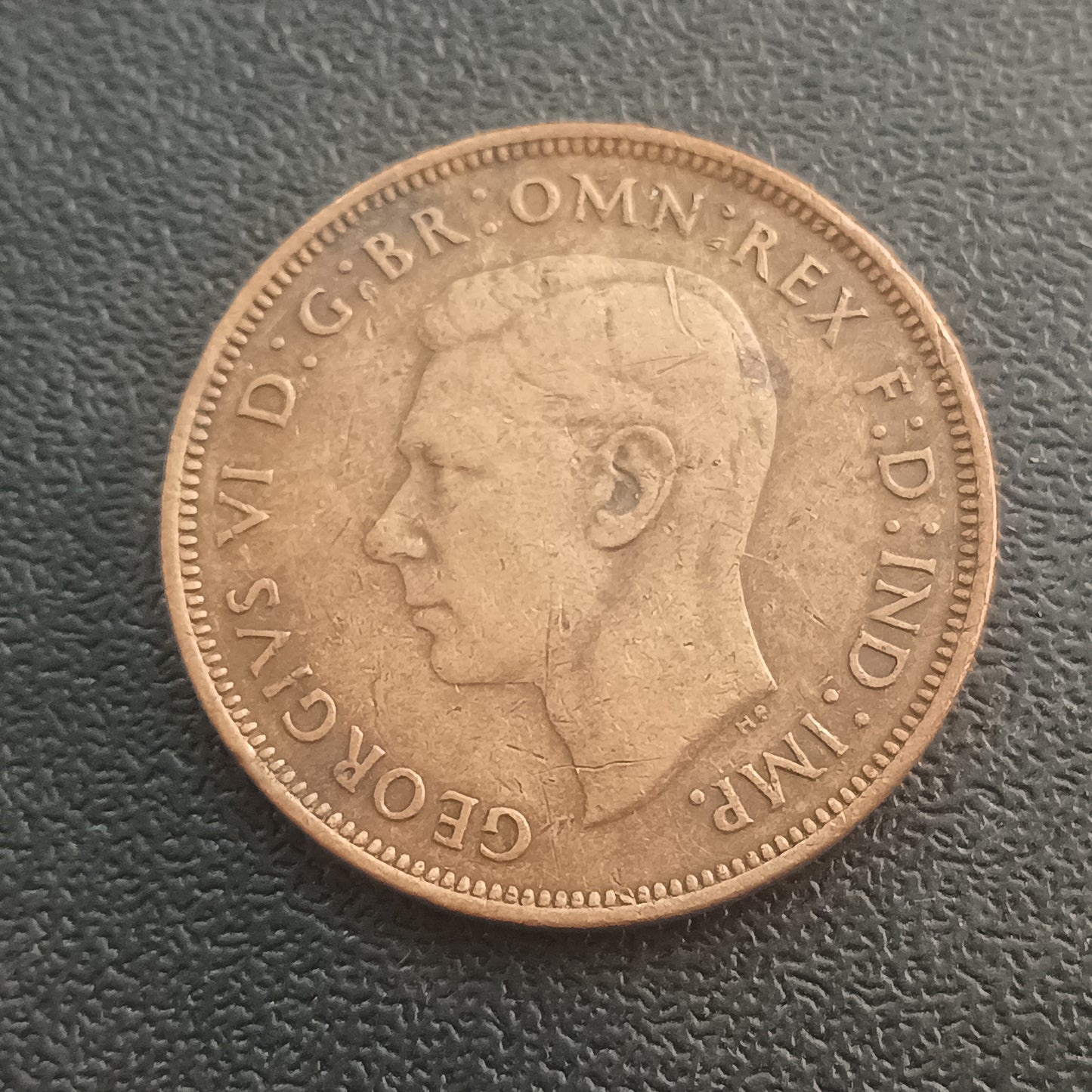1 Penny George VI (1937 AD - 1948 AD ) - United Kingdom