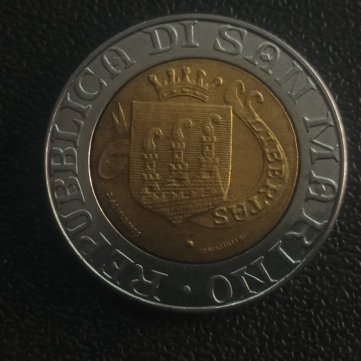 500 Lire 1989 (The Holy Stonemasom Marino)