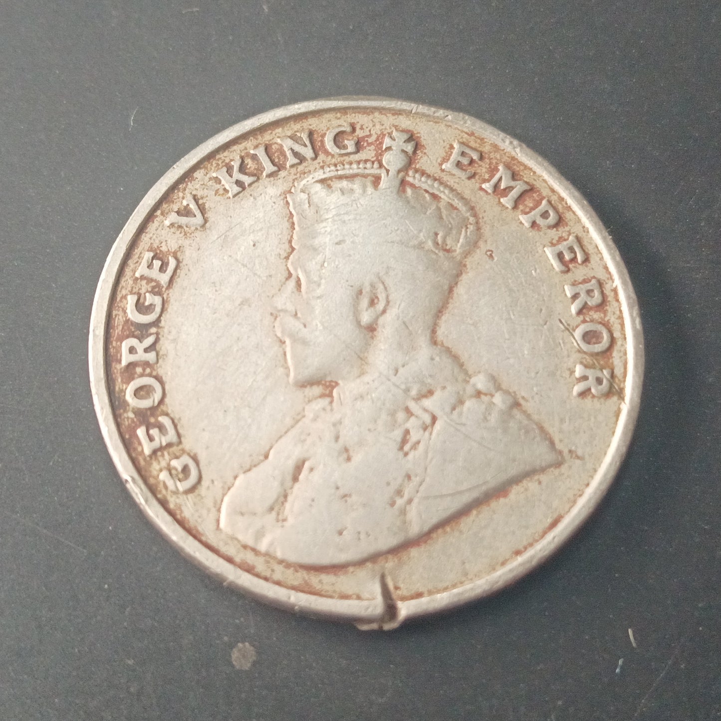 8 Anna 1919 Bombay (George V) Rare -(Ref : AUC1327)