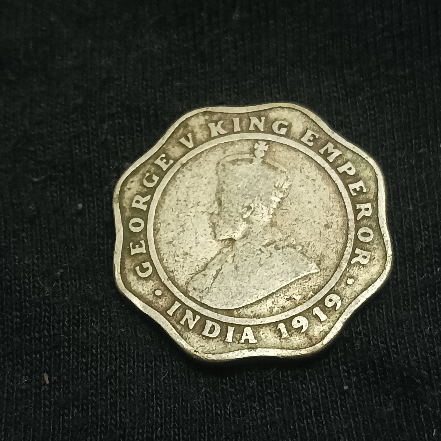 4 Anna 1919 Calcutta Scarce (Ref : 140628)