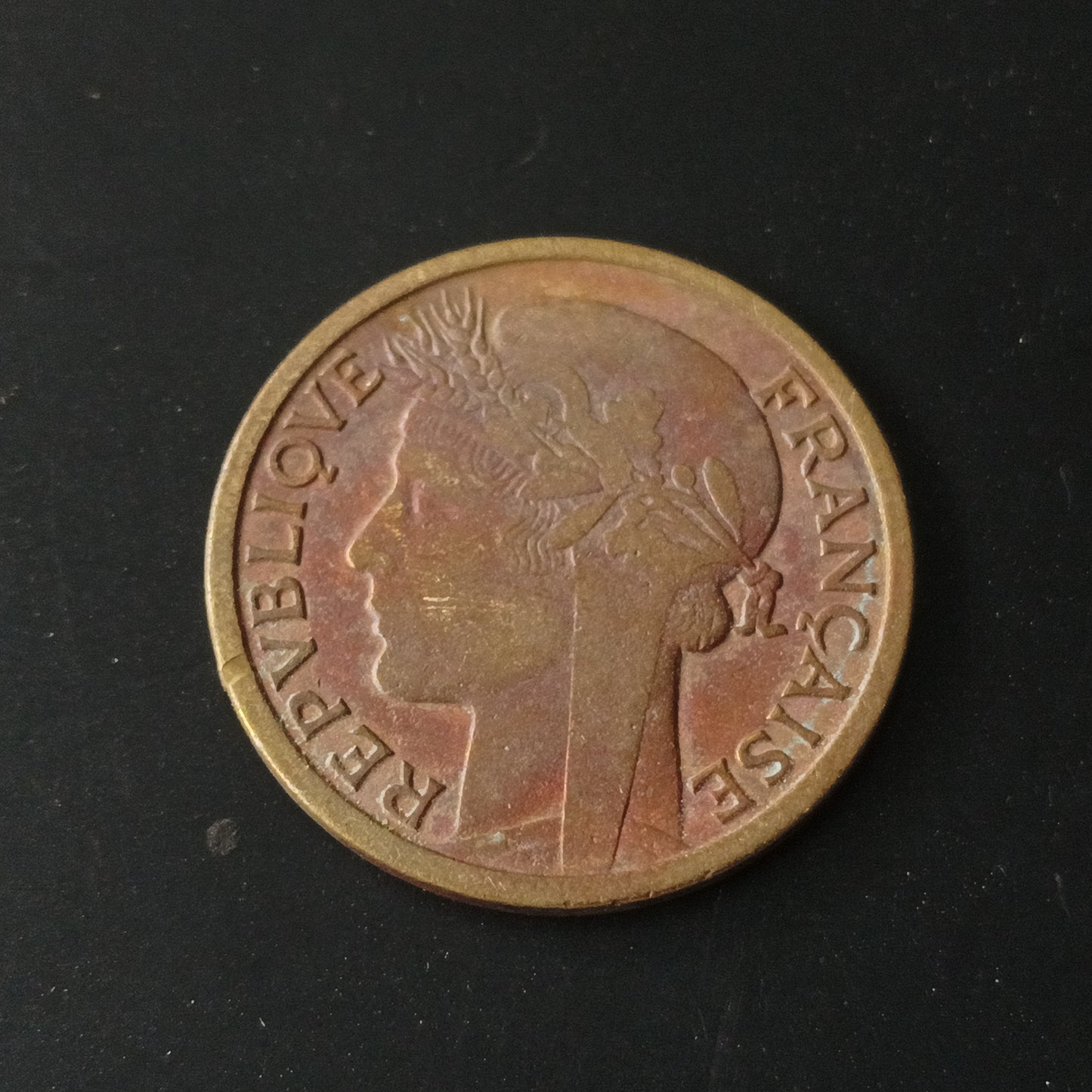1 Franc 1944 (Scarce) - French West Africa ( Ref : AUC1437)
