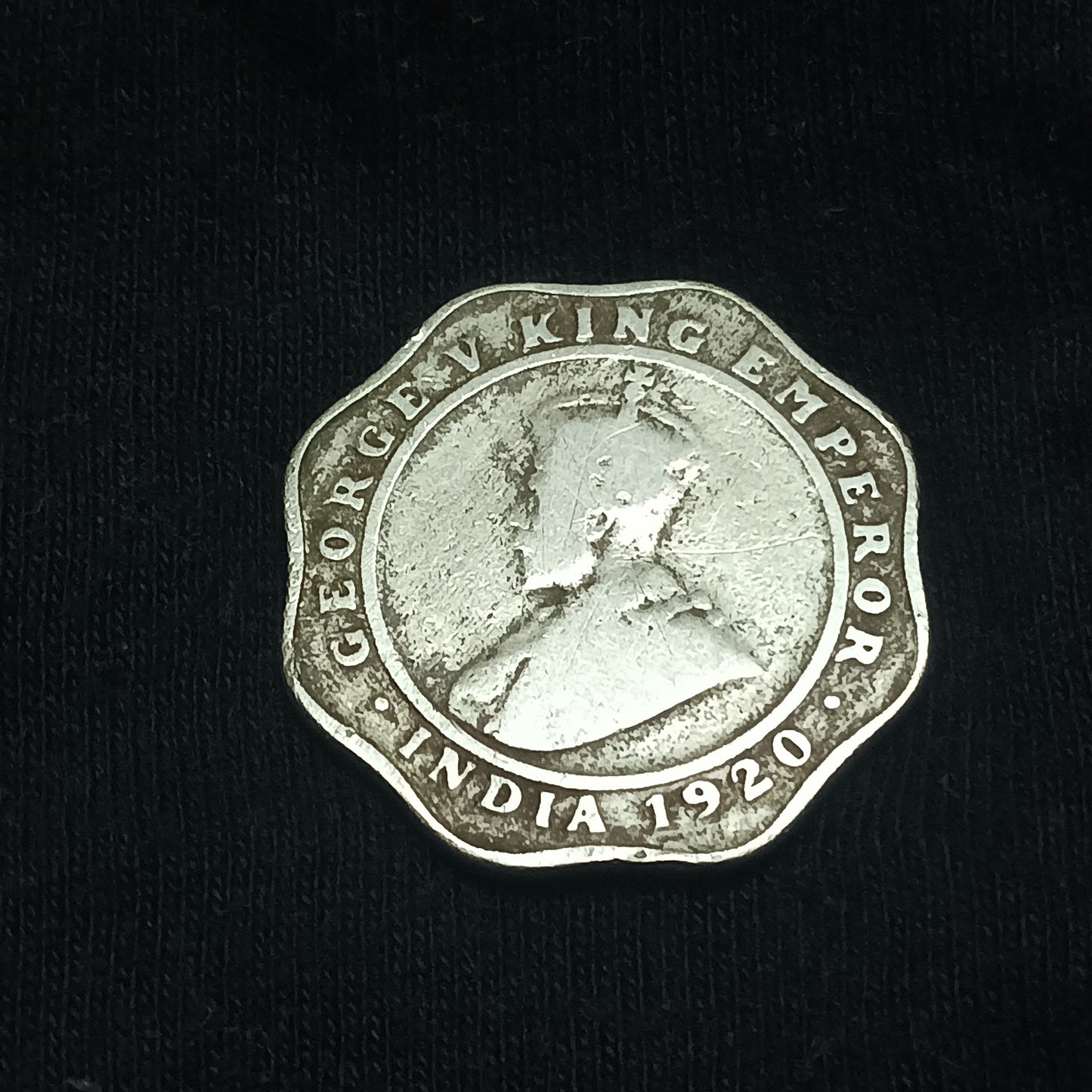 4 Anna 1920 Calcutta Scarce (Ref : 140616)