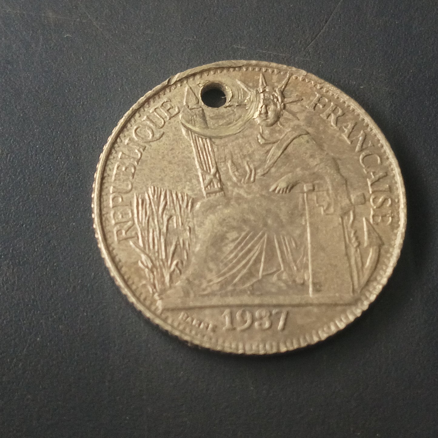 10 Cents 1937 - French Indochina - (Ref : AUC1330)