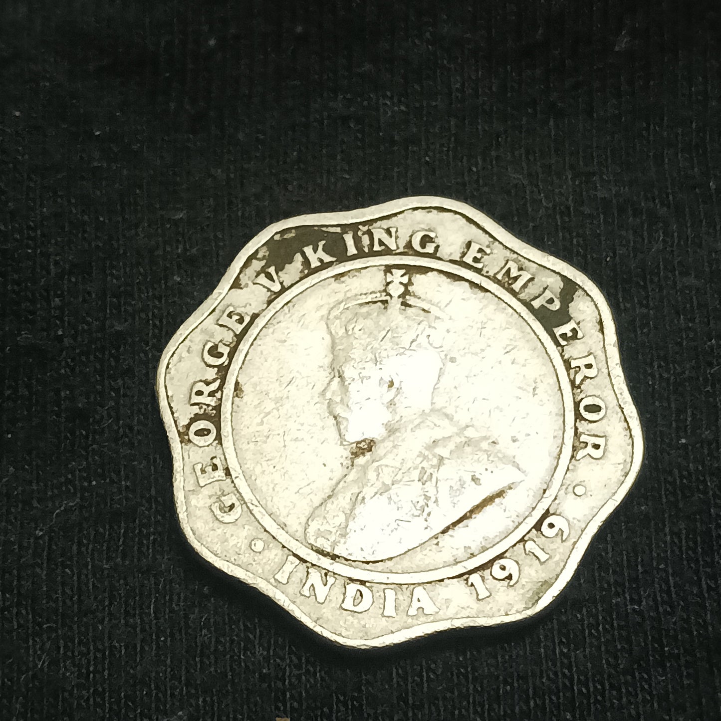 4 Anna 1919 Calcutta Scarce (Ref : 140627)