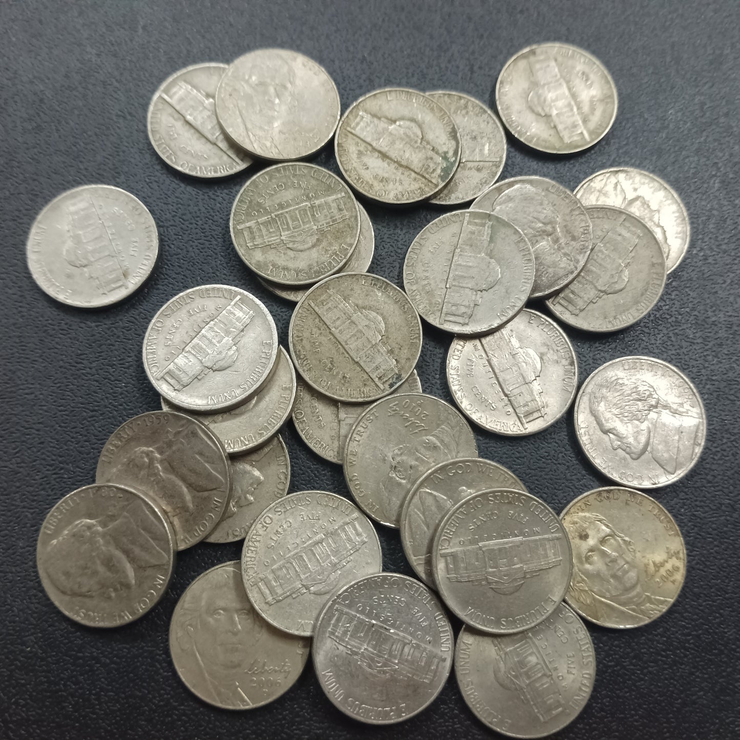 30 Coin Lot of 5 Cents USA - (Ref : AUC0771)