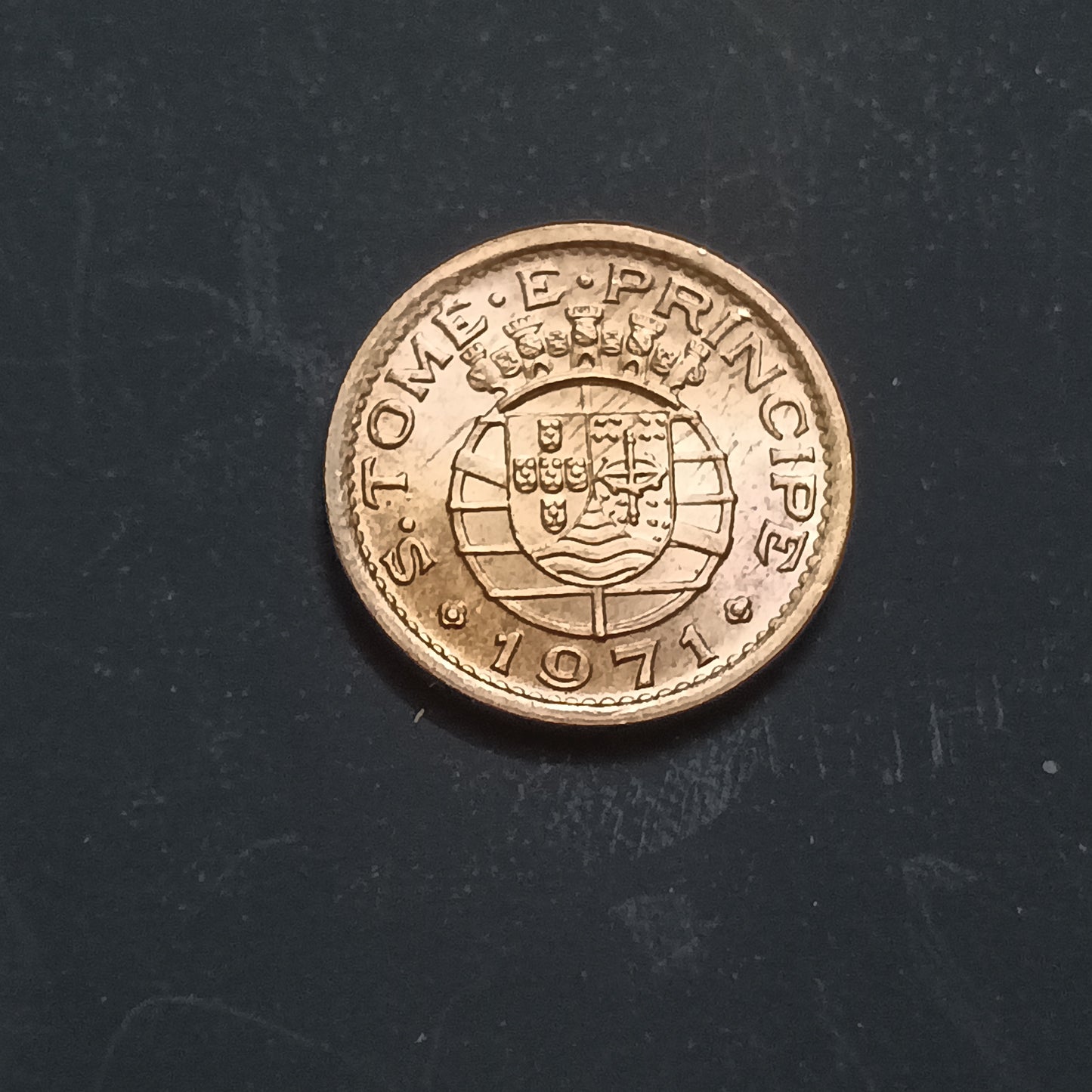 20 Centavos 1971 AUNC - Sao Tome and Principe