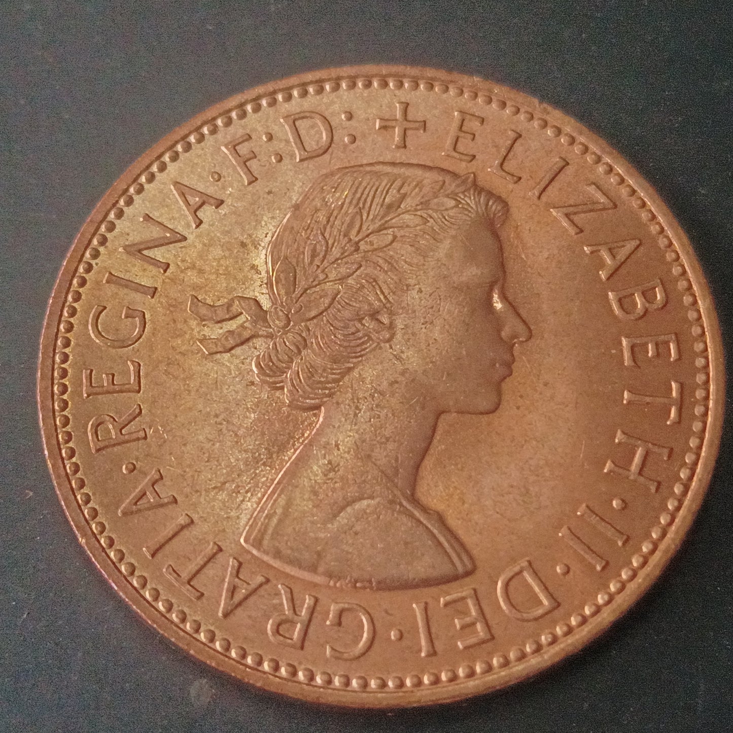 1 Penny 1962 AUNC Elizabeth II - United Kingdom (Ref : AUC1493)