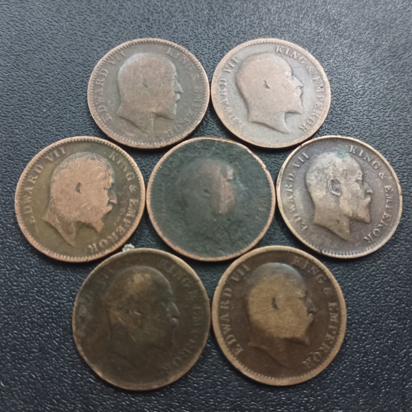 7 Different Years x 1/4 Anna Edward (Ref : AUC1481)