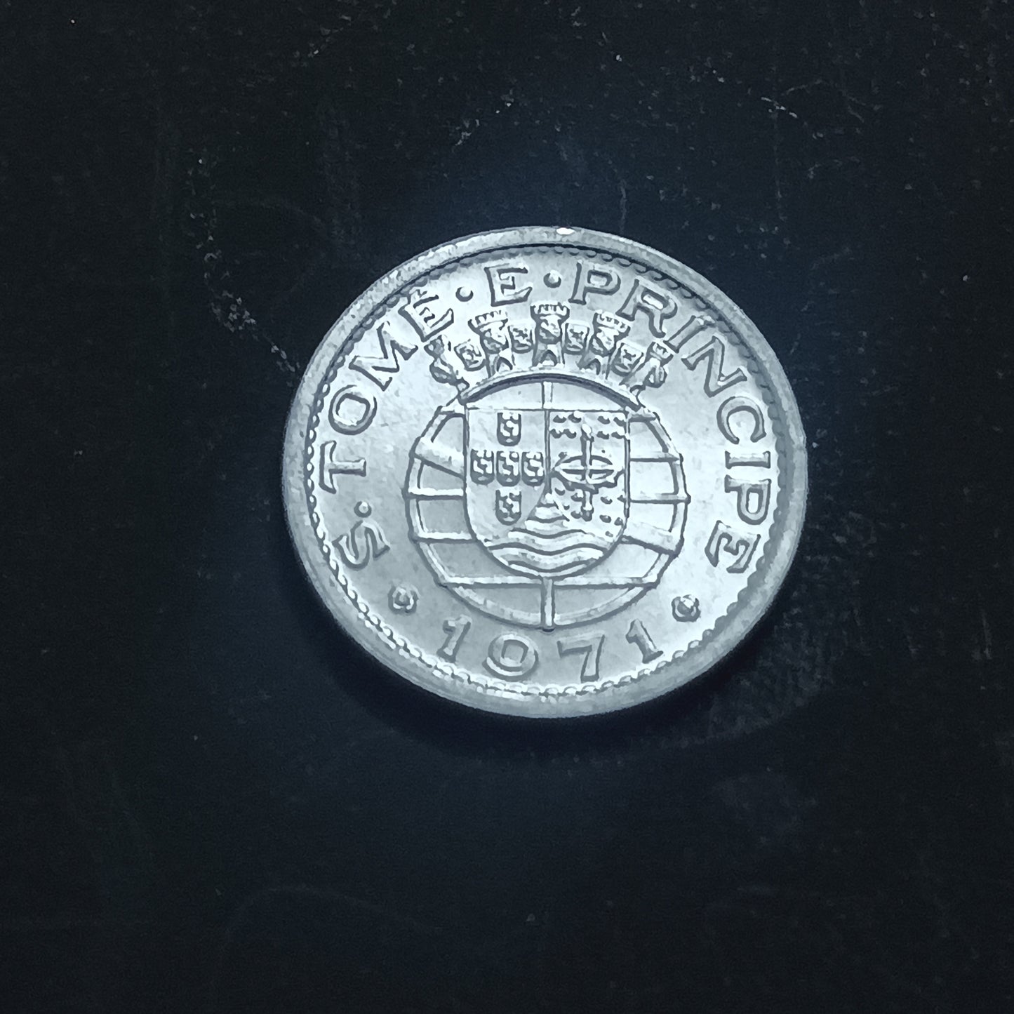 10 Centavos 1971 AUNC - Sao Tome and Principe