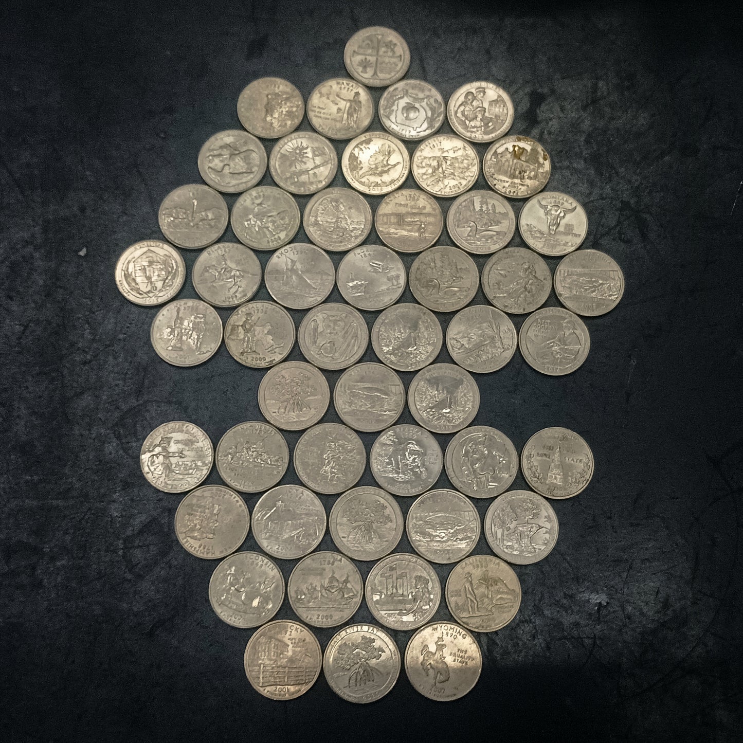 Lot of 50 Coins - 1/4 Dollar Mix Commemorative (Ref: AUC1776)