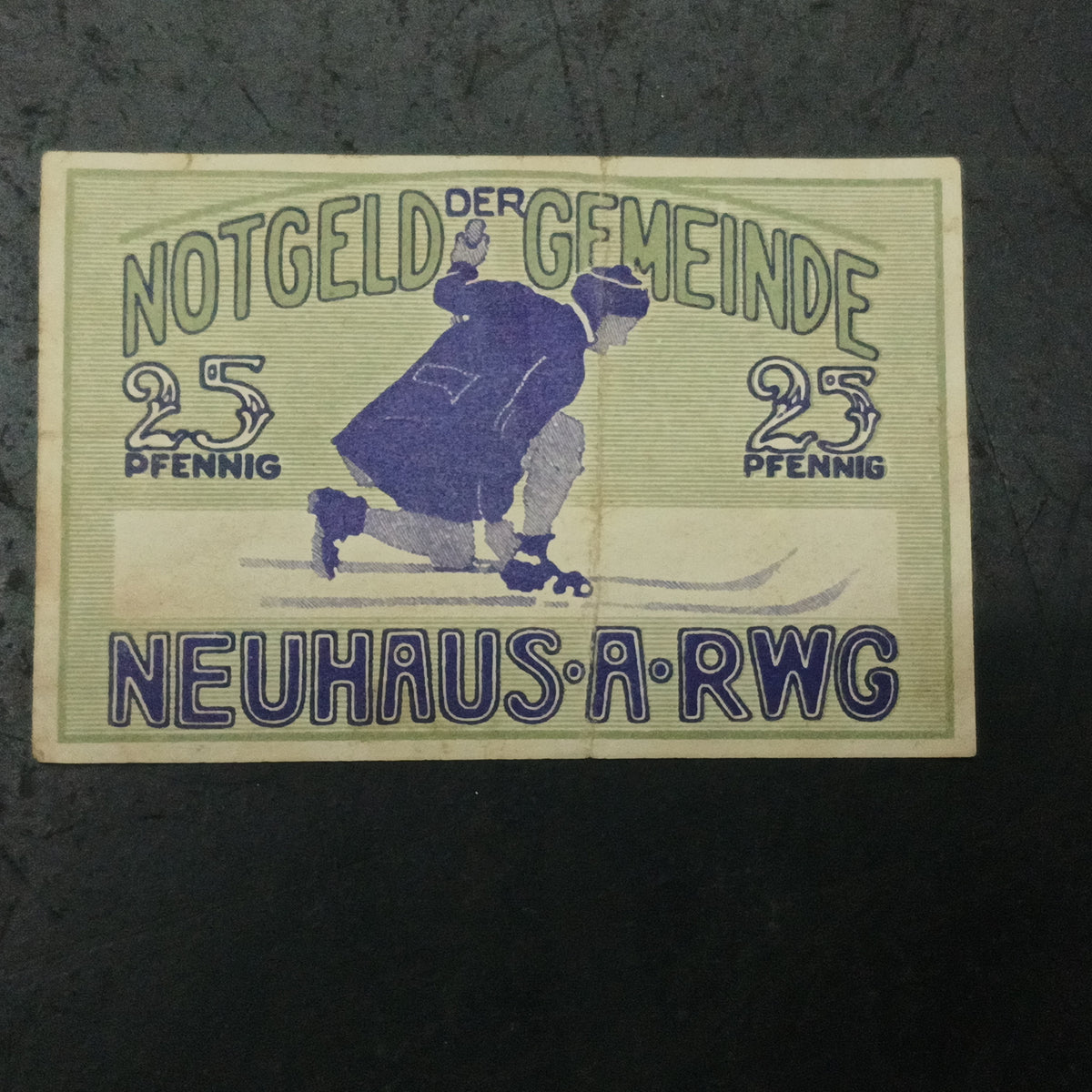 25 Pfennigs 1921 - Municipality of Neuhaus am Rennweg (Thuringia) (Federal state of Thuringia) (Ref: AUC2088)