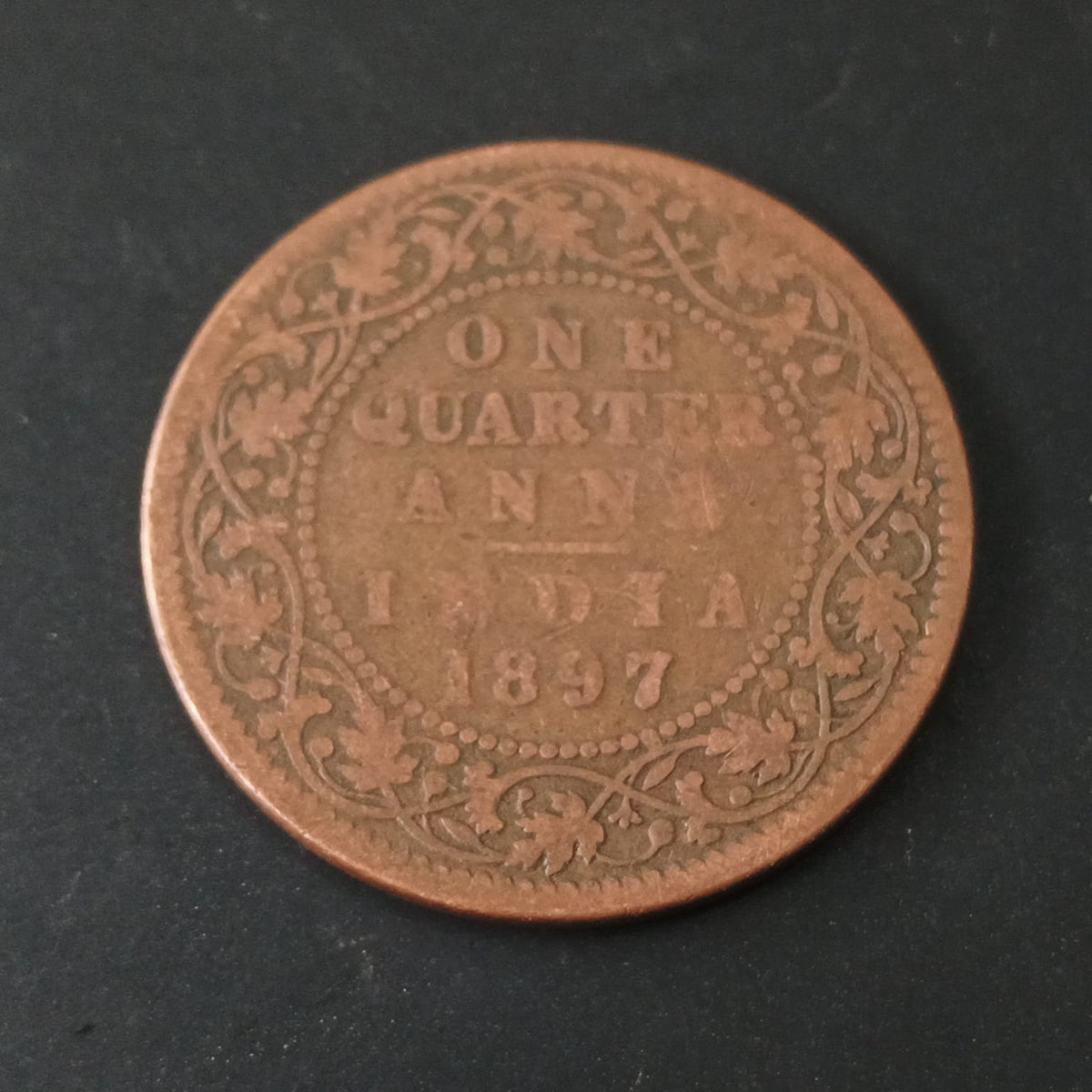 1/4 Anna 1897 Victoria - British India (Ref: AUc2058)