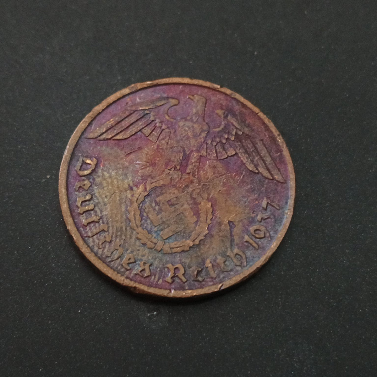 2 Reichspfennig 1937 A - Germany (Ref : AUC2096)