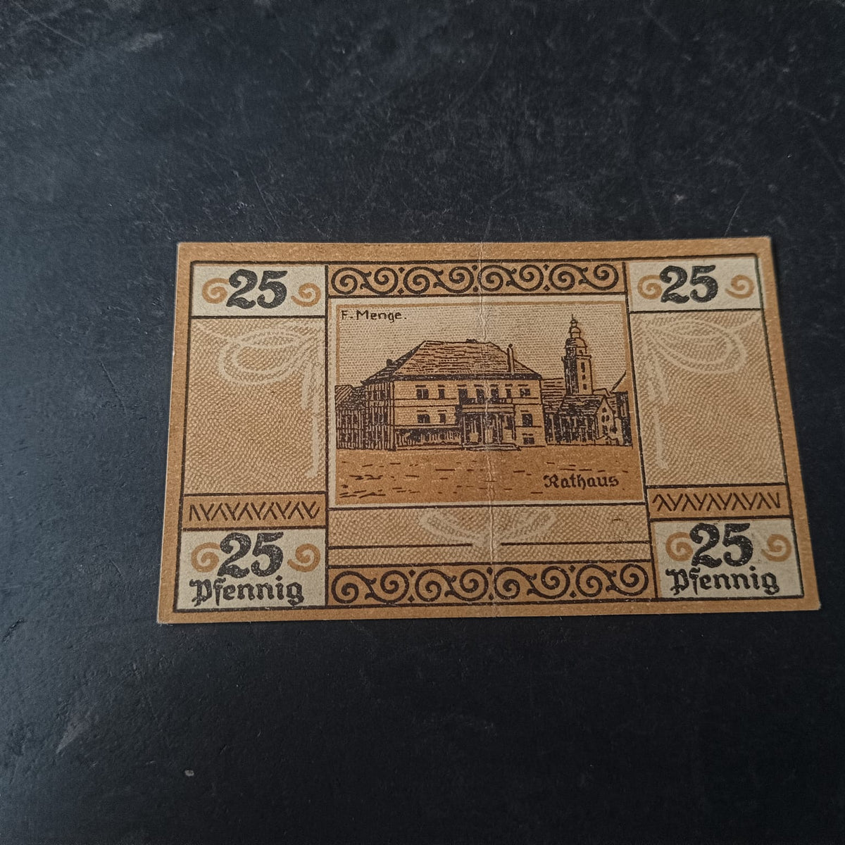 25 Pfennig 1921 - 	City of Sondershausen (Thuringia) (Federal state of Thuringia) - German Notgeld (Ref : AUc2037)