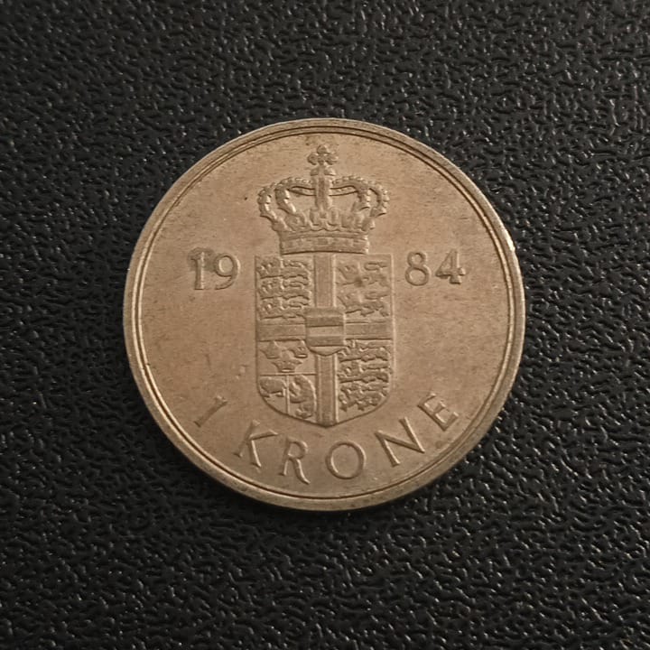 1 Krone 1984 Margrethe II - Denmark